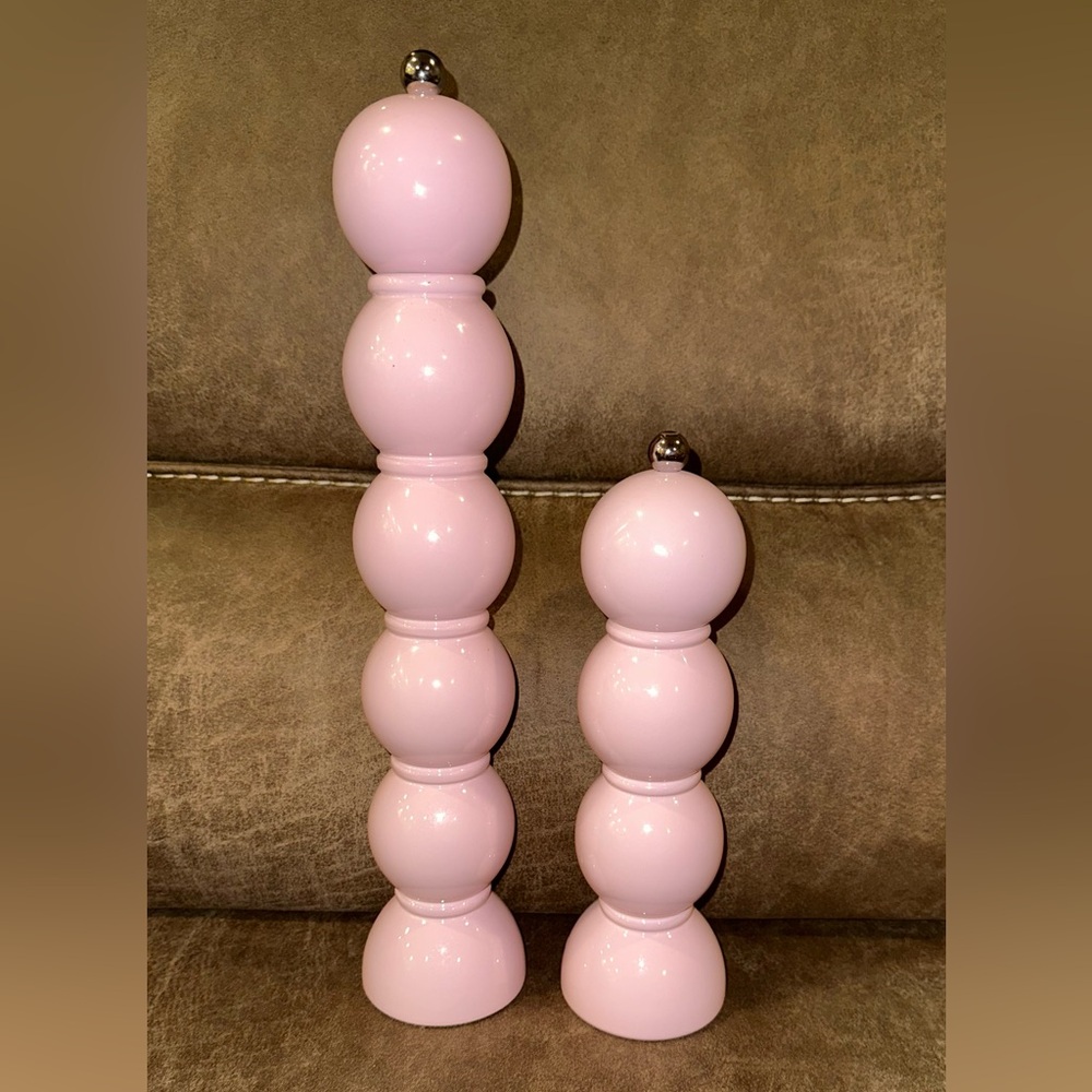 Addison Ross Pink Bobbin Salt and Pepper Grinders